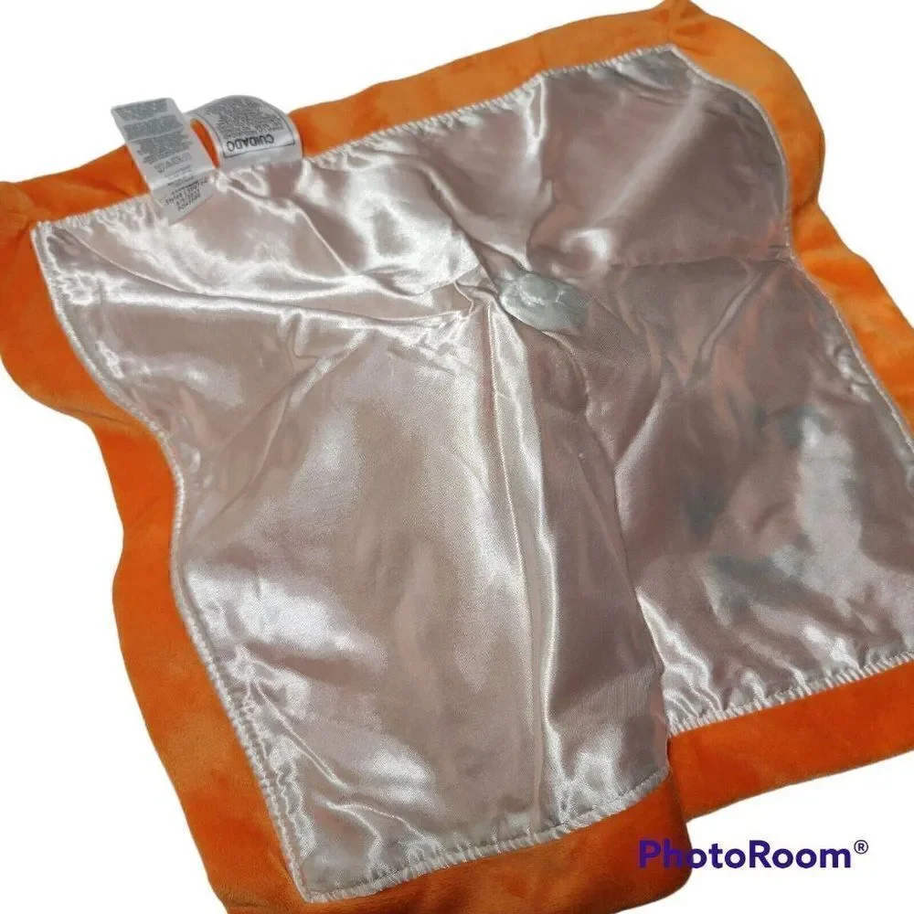 ‎Carters Halloween Baby Lovey Rattle Security Blanket Pumpkin Bear